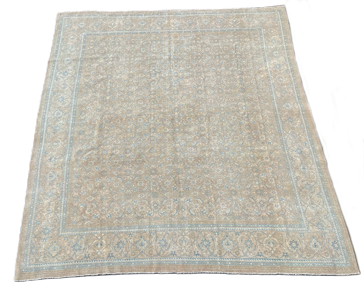 12/2163 Antique Mahal Rug 9' x 12'9"