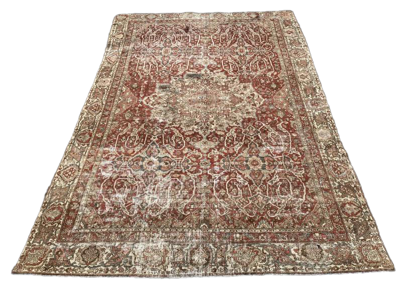 61333 Antique Persian Bakhtiari Oversize 12'5" x 18'7"