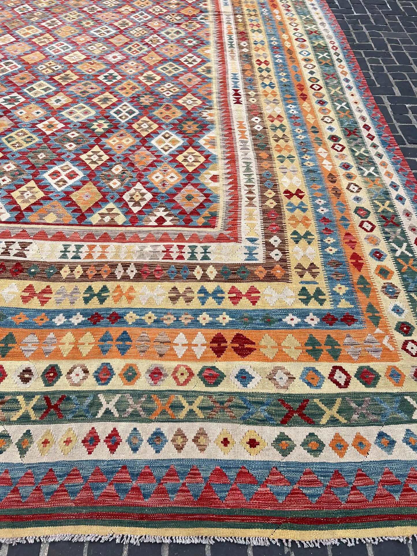 58754 Afghan Tribal Kilim