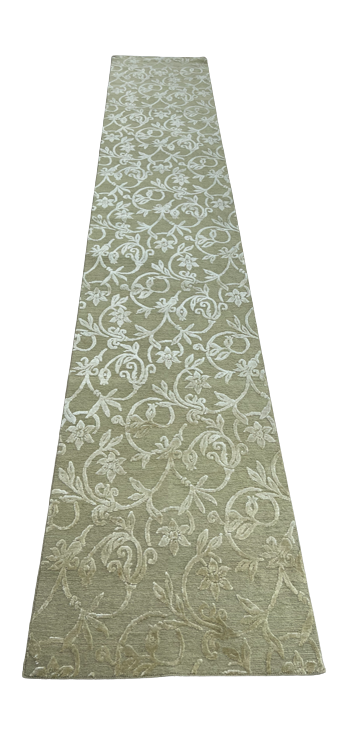 Modern Wool and Silk Runner 2'6" x 14'0"