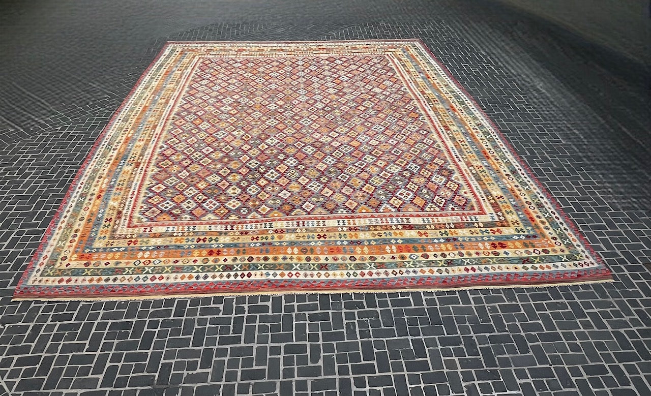 58754 Afghan Tribal Kilim