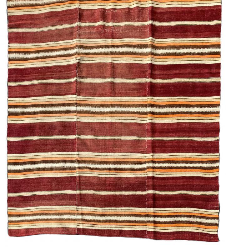 38303 Antique Turkish Kilim 4'6"x5'4"