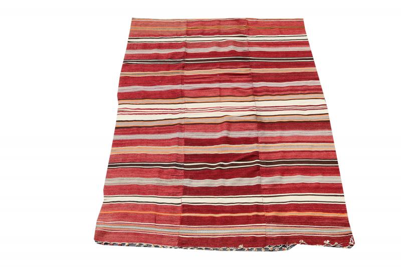 Multi color Stripe Kilim 5'1"x8'9"