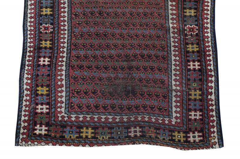 57297 Antique Kurdish 3'8"x9'