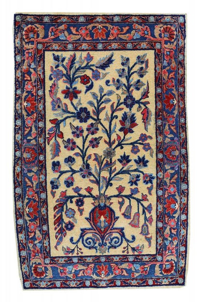 Antique KASHAN - 3'1"x1'11"