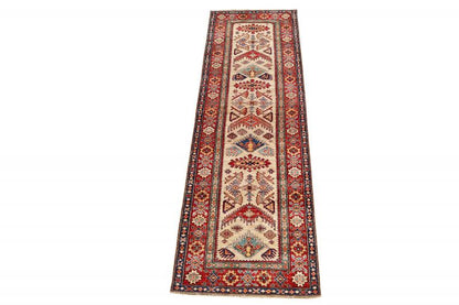 Afghan Wool Runner Rug 2'11"x9'10"