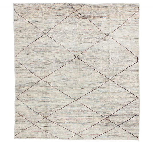 63087 Tribal rug 7'9"x10'1"