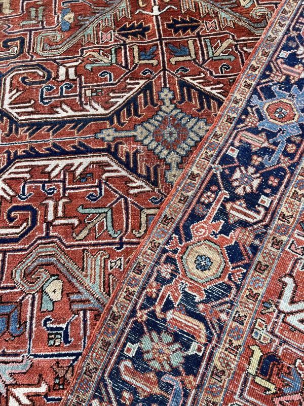 111522 Antique Heriz Rug 7'4"x10'10"