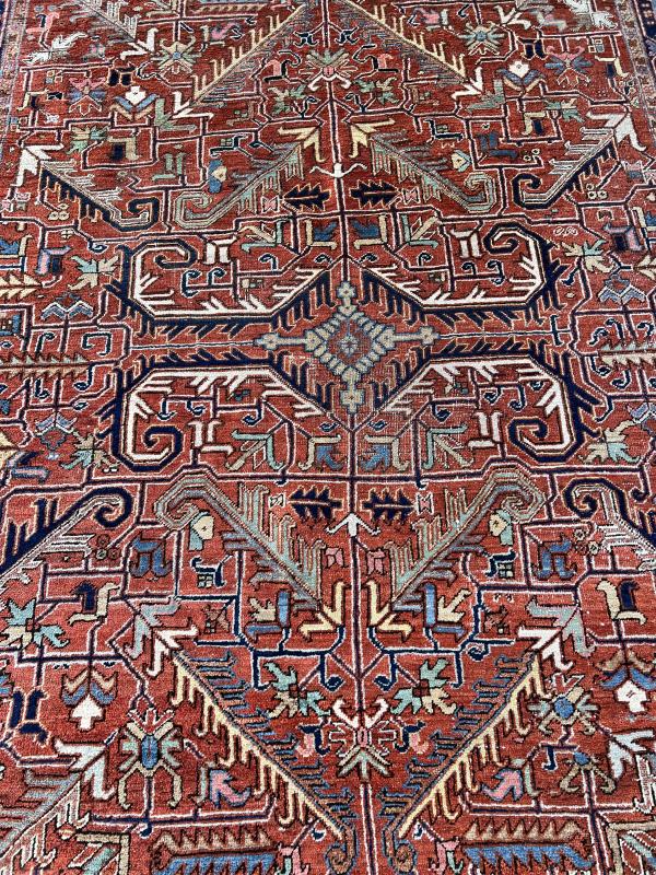 111522 Antique Heriz Rug 7'4"x10'10"