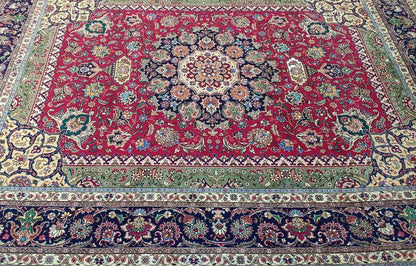 C327476 Vintage Tabriz rug - 8'6"x11'3"