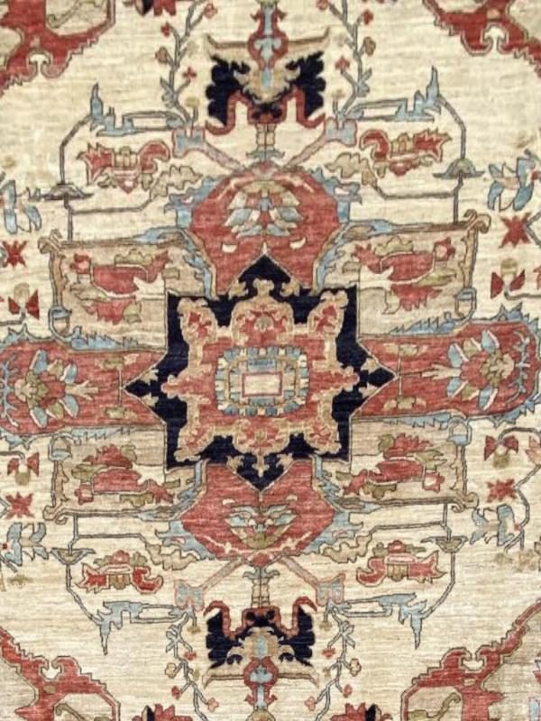 P62591 Serapi design wool Afghan rug 8'1"x9'11"