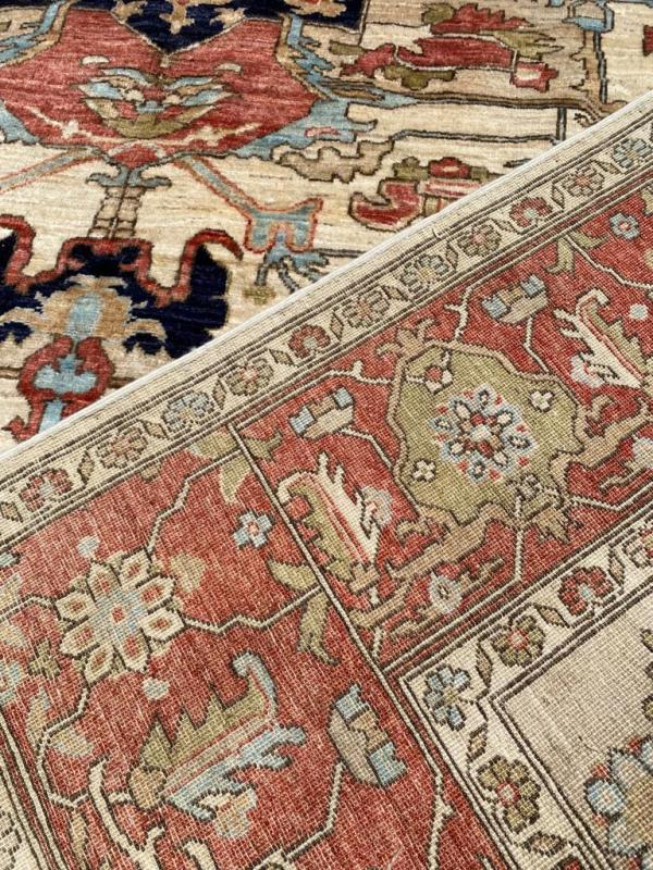 P62591 Serapi design wool Afghan rug 8'1"x9'11"