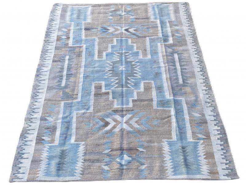 P-6560425 Modern Afgan Kilim 6'7"x9'3"