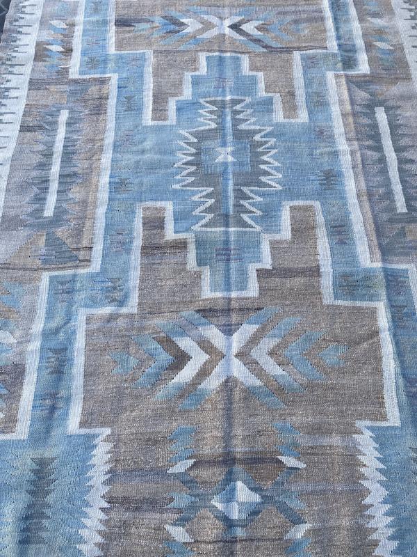 P-6560425 Modern Afgan Kilim 6'7"x9'3"