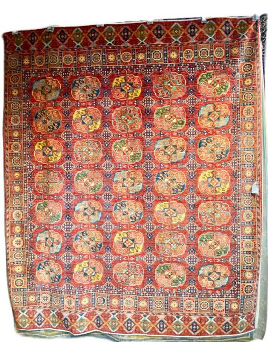 C4L45 garden design wool rug 9'8" x 8'