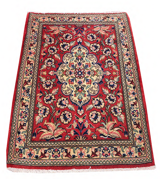 62589 Persian vintage Saruk rug 2'6"x3'8"