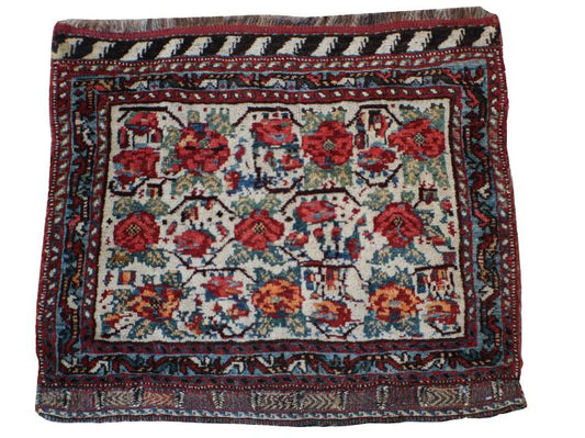 Antique afshar rug cover mint collectable  2'1"x2'5"