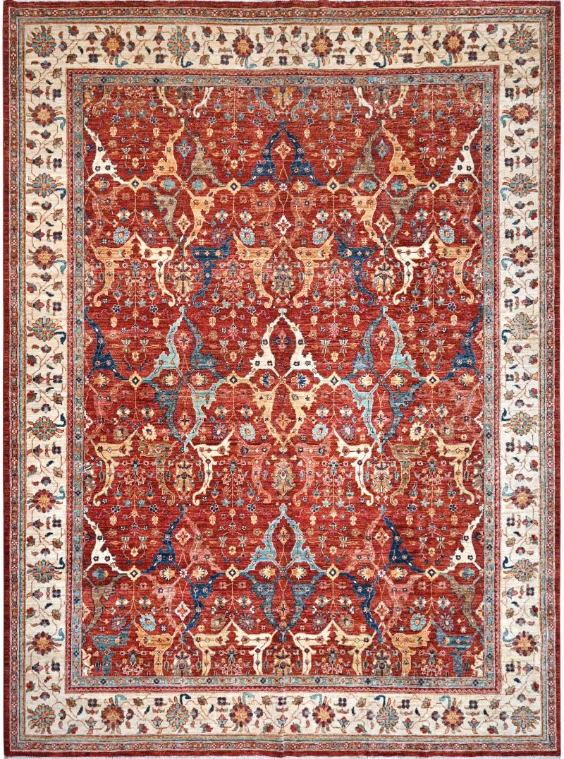 Antique Sultan Abad Design 9'x11'6"